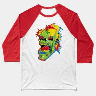 Crayon ZOMBIE Head Baseball T-Shirt